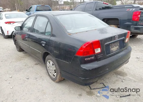 2005 Honda Civic Vp из США, поврежденный, VIN 1HGES16395L002022